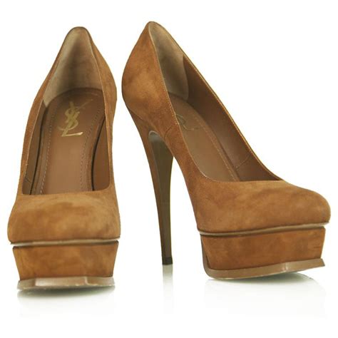 ysl palais shoes|Palais heels Yves Saint Laurent Brown size 37 EU in Suede.